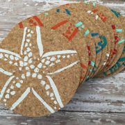 Colorful Starfish Coasters