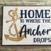 Nautical Anchor Home Sign 2