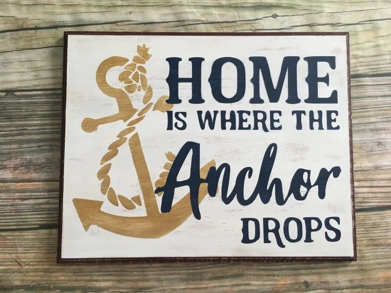 Nautical Anchor Home Sign 2