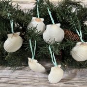 White shell ornaments