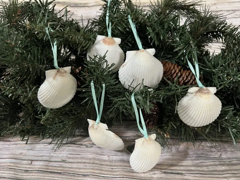 White shell ornaments