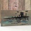 Rustic Ocean Pier Sign