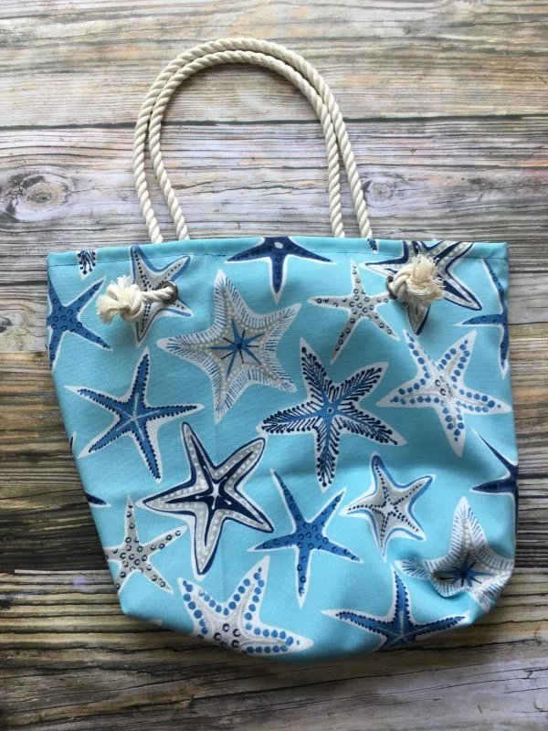 Nautical Starfish Rope Beach Bag - Image 3