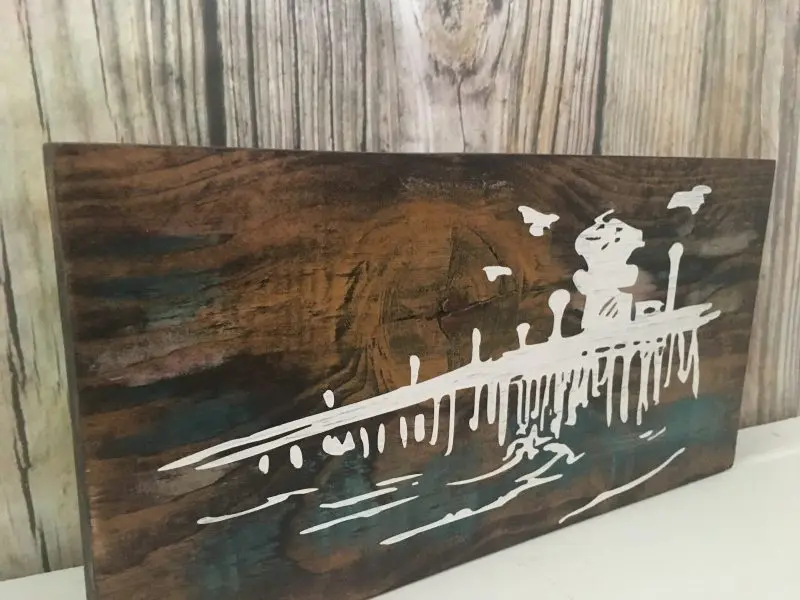Sunset Rustic Pier Sign - Image 5