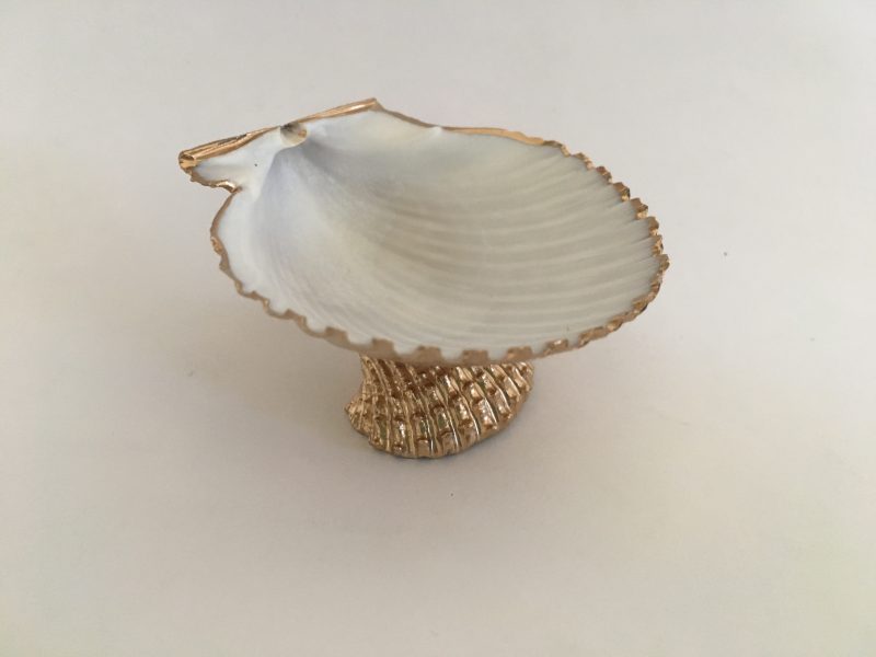 Mini Gold Seashell Ring Dish - Sea 2 Land Designs