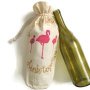 Coastal Wine Bag Heron Bag Wedding Favor Wine Flamingo Bag Marsh Bird,Coastal Living Blue Beach Bird Gift Card Event Gift Reusable