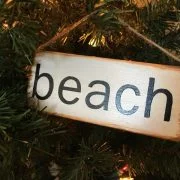 mini beach sign