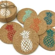 Colorful Pineapple Coaster Set 4