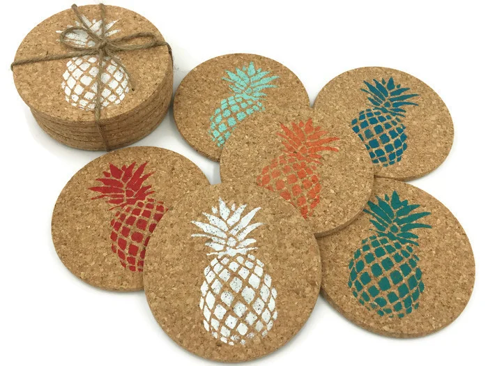 Colorful Pineapple Coaster Set 4