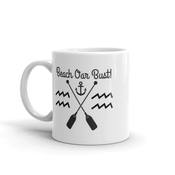 Beach Oar Bust Nautical Coffee Mug - Image 2