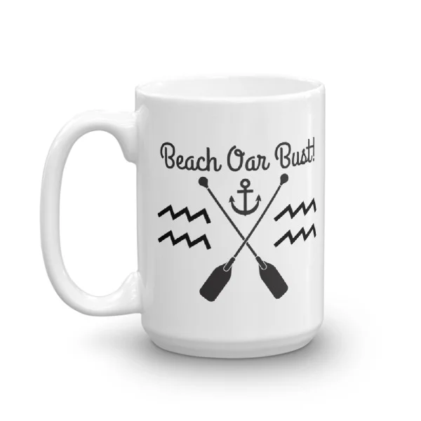 Beach Oar Bust Nautical Coffee Mug - Image 5