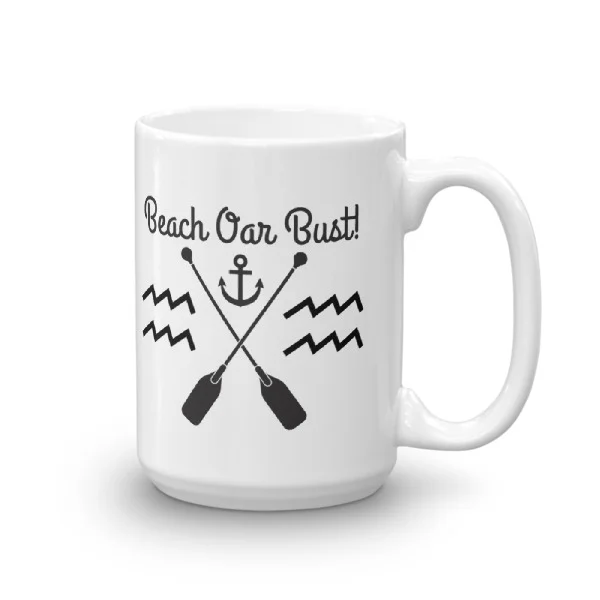 Beach Oar Bust Nautical Coffee Mug - Image 4