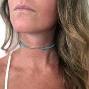 Beaded choker necklace