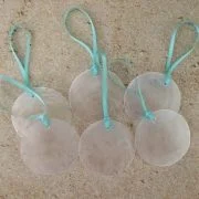 Small Capiz Mother of Pearl Seashell Ornaments