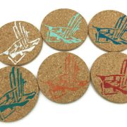 Colorful Adirondack Chair Drink Coasters, 6