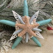 Metallic Turquoise with Crushed Shells Topper 2