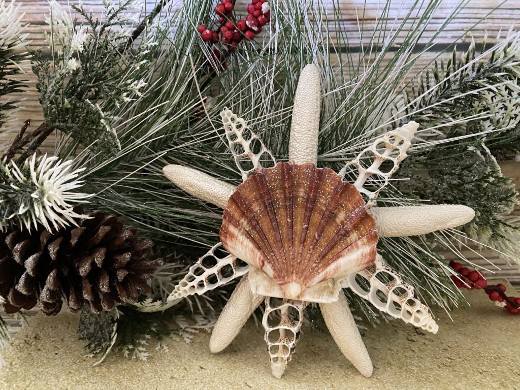 Cut Seashell Christmas Tree Topper