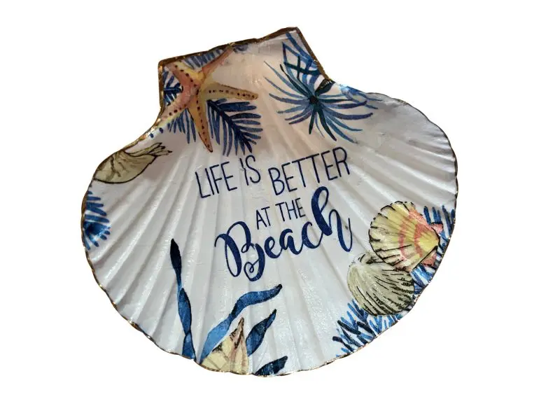Life is better at the beach ring dish