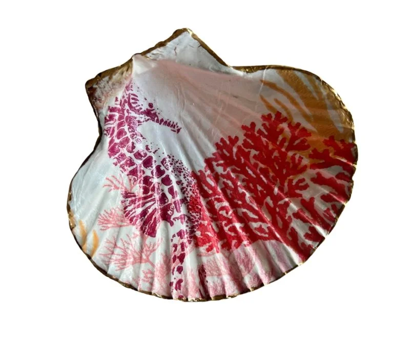 seahorse shell dish