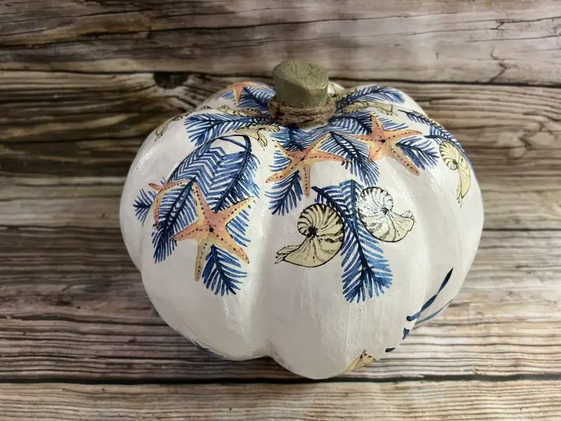 Hot Sea Star Duos Pumpkin - Hand Painted Coastal Art