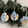 Coral and Starfish Seashell Ornaments