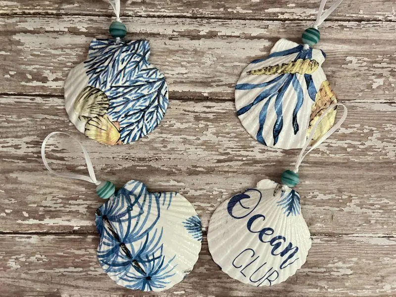 Ocean Club Christmas Ornaments Set of 4 - Image 3