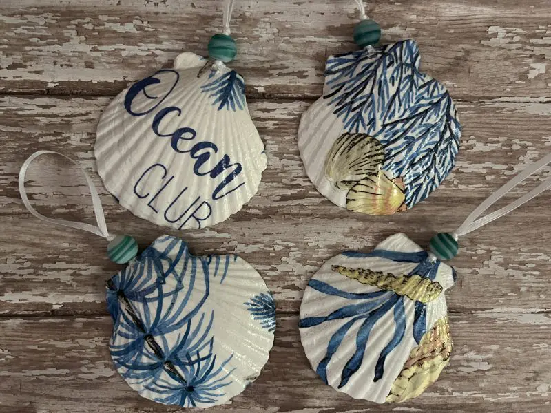 Ocean Club Christmas Ornaments Set of 4 - Image 4