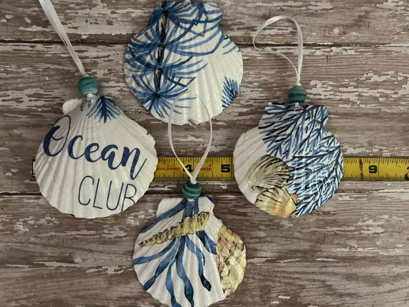 Ocean Club Christmas Ornaments Set of 4 - Image 2