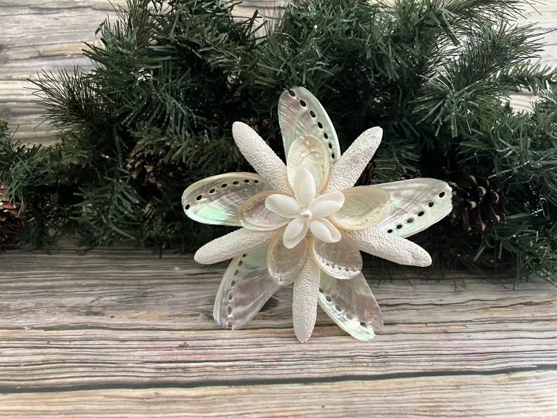 CT59 Pearl Abalone Christmas Tree Topper