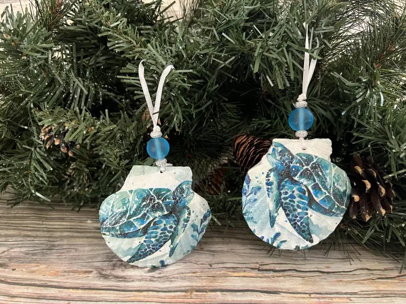 ST-BLUE Sea Turtle Ornament