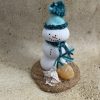 Snowman with seashells statue 5