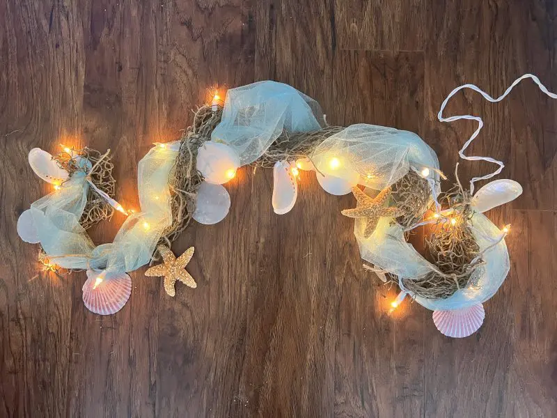 6ft nautical lighted garland 10