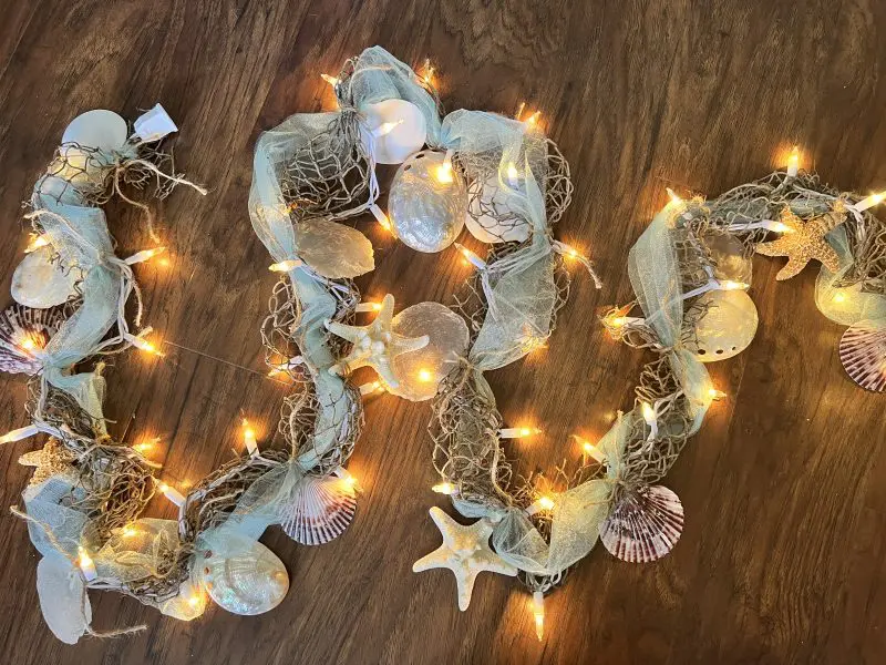 nautical coastal lighted garland